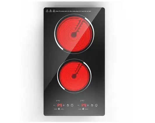 Kitchen Appliance Induction Hob 1800+1800W Built in 2 Burner Induction Cooker