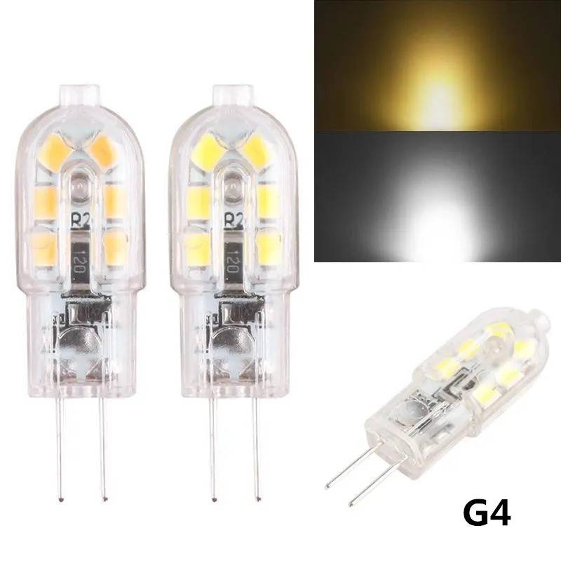 ポップ-10個-g4-led電球-3w相当-30wハロゲン電球交換用-カプセル型-12v-220v-フロストカバー付き-ウォームホワイト-[エネルギー等級a-]