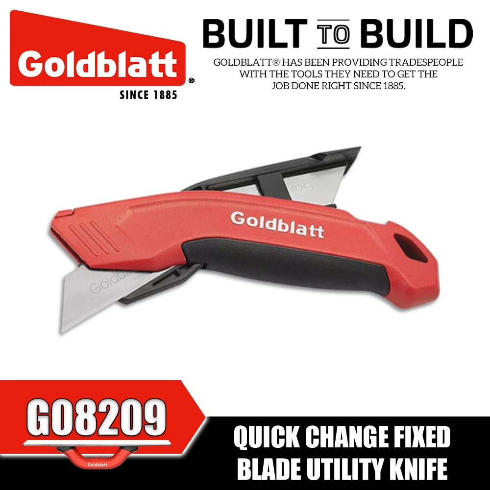 GOLDBLATT G08209 Quick Change Fixed Blade Utility Knife