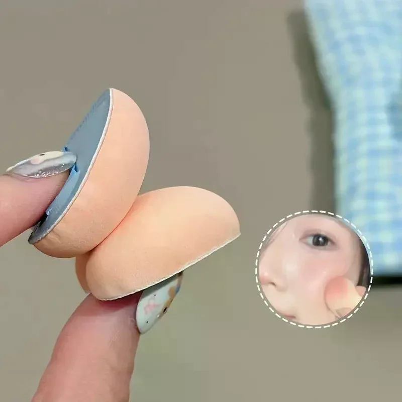 5 قطع لطيف خروف مسحوق نفخة مجموعة لينة يتدفقون الرطب والجاف الاستخدام المزدوج الإسفنج البسيطة إصبع تلميح نفث للماكياج