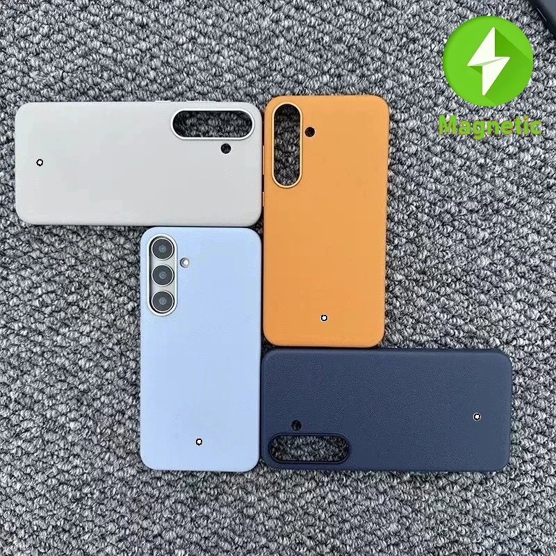 حافظة جلدية مغناطيسية راقية لهاتف سامسونج جالاكسي S25 الترا بلس + غطاء حماية مقاوم للصدمات للشحن اللاسلكي Bla MB #1