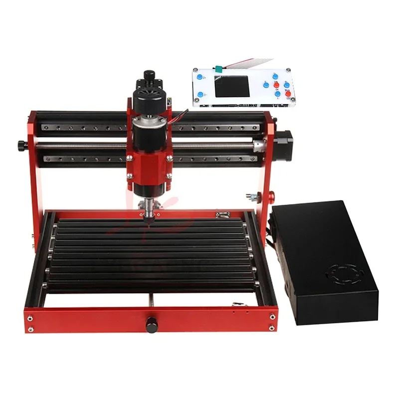Mini 3020 Square Rails Full Metal CNC Engraving Cutting Machine 500W Wood Router With Offline Controller Support Laser Module