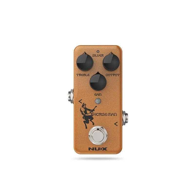 Nux NOD-1 cavaleiro pedal efeitos de guitarra elétrica overdrive pedal ajustável saída de ganho agudo true/buffer bypass