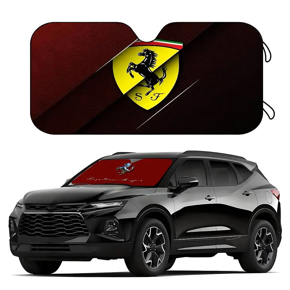 Cool-F-fErrariS Fashion Stylish And Trendy Windshield Sunshade, Car Windshield Cover, Car Sunshade Curtain, Car Sun Protection view 5