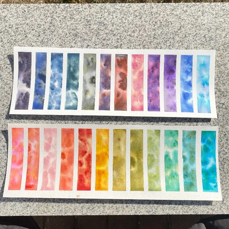 Holbein Layered Color Artist Watercolor Pigment 1ml/2ml Precipitation Color Professional Opacity Beginner Painting Supplies
