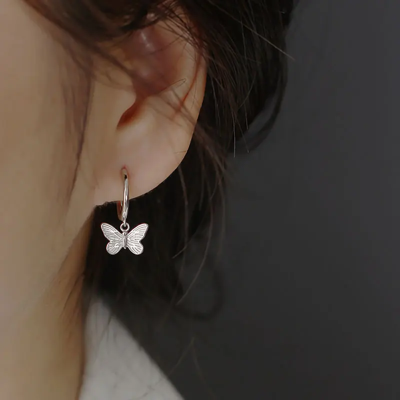 Mothers Day Gift Butterfly Earring Fashion Summer Accessories Young Girls High Quality Jewelry Handicraft Special Designer