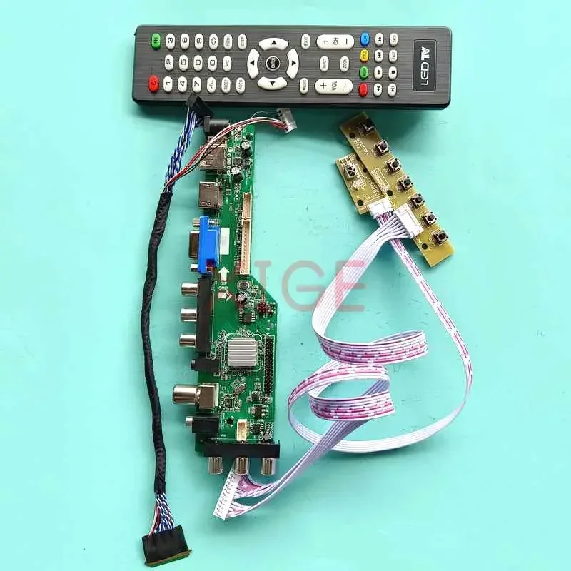 

Driver Controller Board For B133XW01 V0/V1 B133XW02 V0/V1 Kit DIY 13.3" Laptop Panel 40Pin LVDS 1366x768 AV/USB/DHMI/VGA DVB-C/T