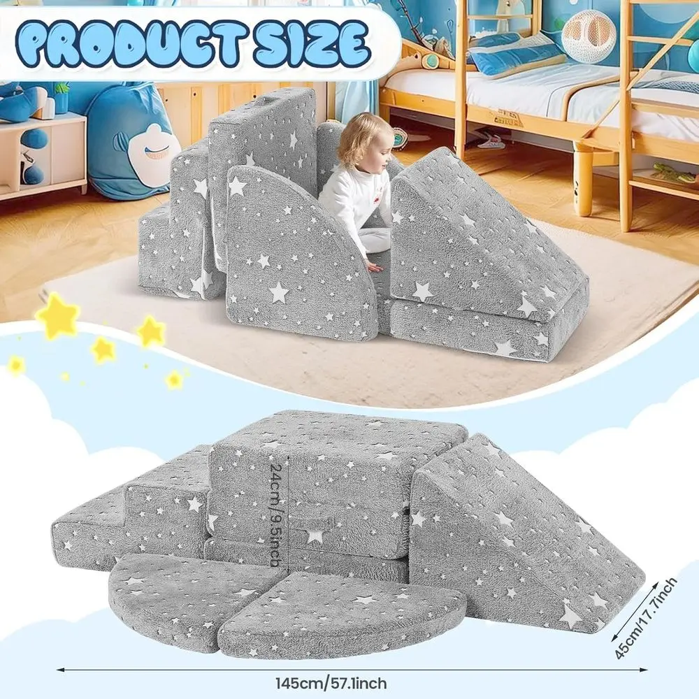 Soft Foam Climbing Blocks for Toddlers 1-3 Years, Safe Indoor Play, Ideal for Crawling and Exploration, Baby Gym/Playground Set