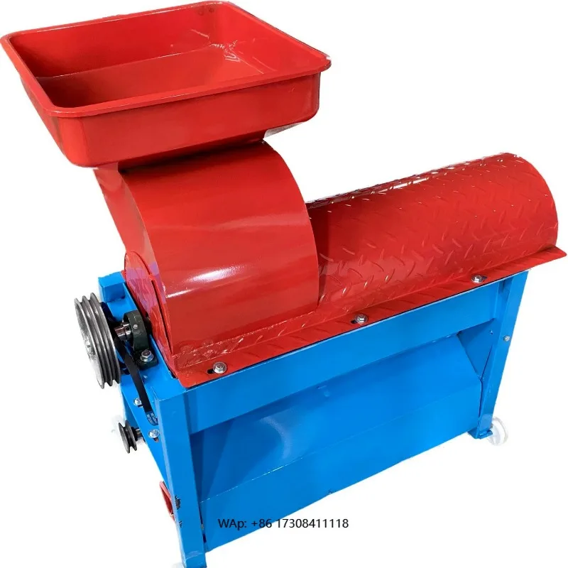Hot-selling multi-functional two-phase motor square mouth dry and wet corn automatic thresher
