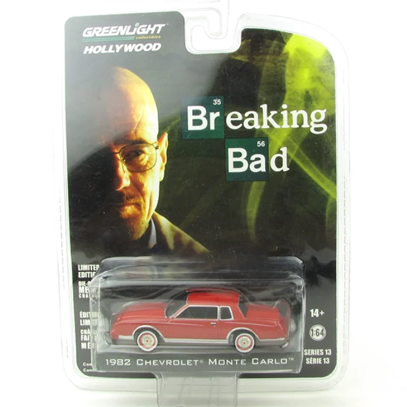 

Литой под давлением сплав Greenlight 1:64 1982, модель автомобиля Монте-Карло, коллекция, украшение для дисплея, игрушка в подарок