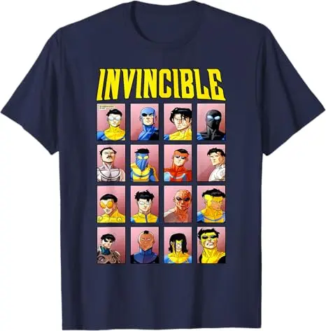Invincible Variants T-Shirt Herrenmode Cosplay Grafik Y2k Top Sommermode Kurzarmblusen Neuheit Geschenk Spruch T-Shirt – Detail 9