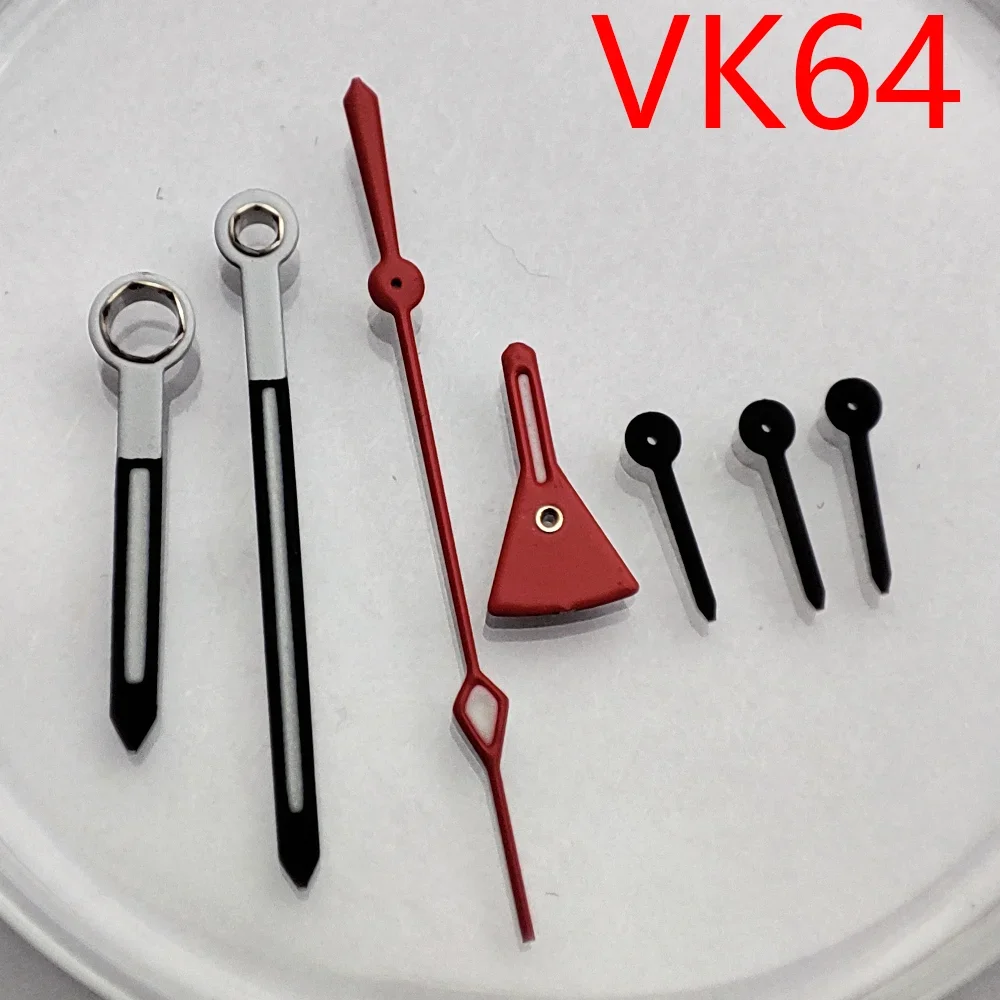 

VK64 Watch Hands Multifunctional 7-pin Watch Hand Watch Assembly Parts Suitable for Quartz VK64 Movement Chronograph Code