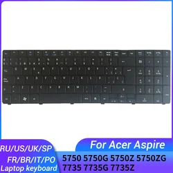 FOR ACER Aspire 5750 5750G 5750Z 5750ZG 7735 7735G 7735Z Russian/US/UK/Spanish/French/Brazil/Portuguese/Italy laptop keyboard