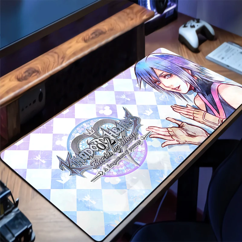 

Anime HD Print Mouse Pad Gaming Mousepad K-kingdom H-hearts Computer Desk Mouse Mat Gamer Accessories Non-slip Keyboard Pad