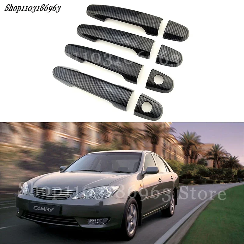 

Gloss Black Door Handle Cover Sticker Trim For Toyota CAMRY 2001-2005 car Sticker Car-Styling Accessories Cover Auto Parts