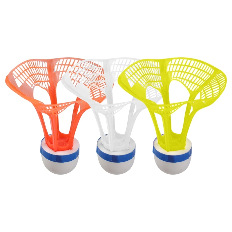 

3PCS Badminton Windproof Outdoor Shuttlecocks For Training Badminton Nylon Ball High Speed Badminton Sports Supplies