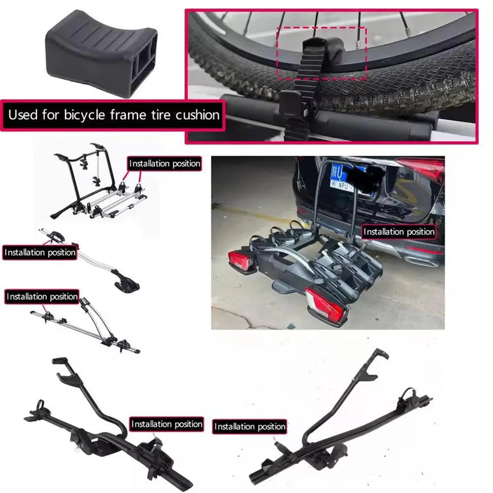 Adaptadores de Roda para Bagageiro de Teto com Almofadas Protetoras de Aro de Aço para Bicicletas Thule 599 598 591 568 564 561 532