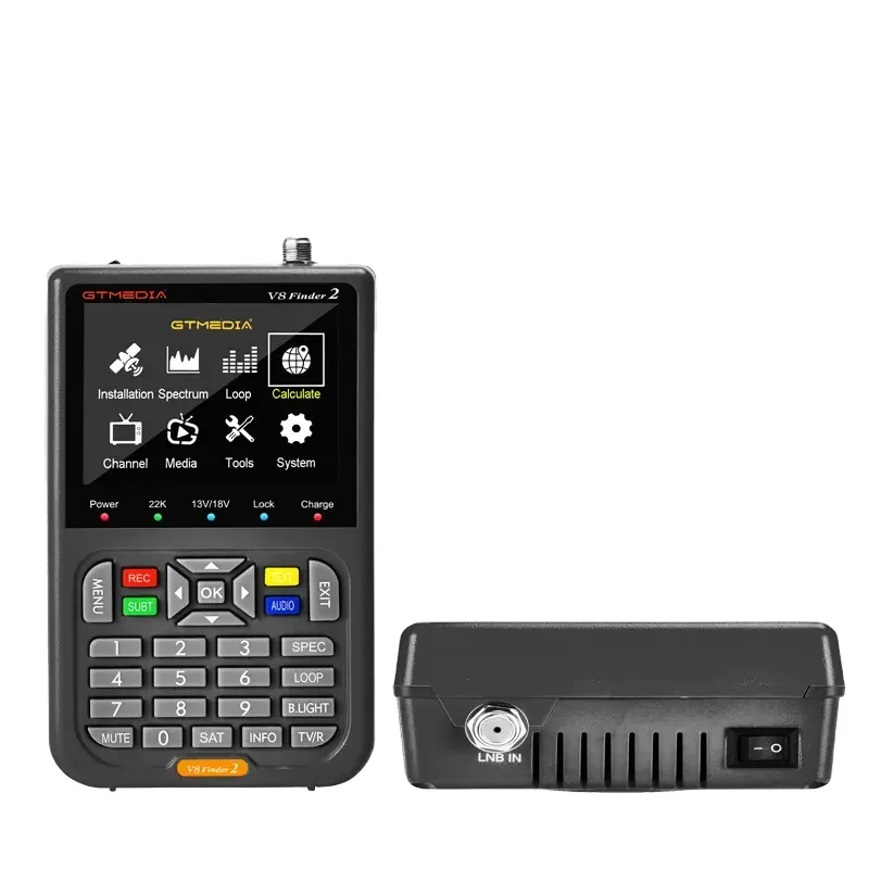 Factory Wholesale Star Finder High Gain Low Noise Satellite Finder Signal Meter Upgraded TV DVB-S2/ DVB-T2 Satellite Finder
