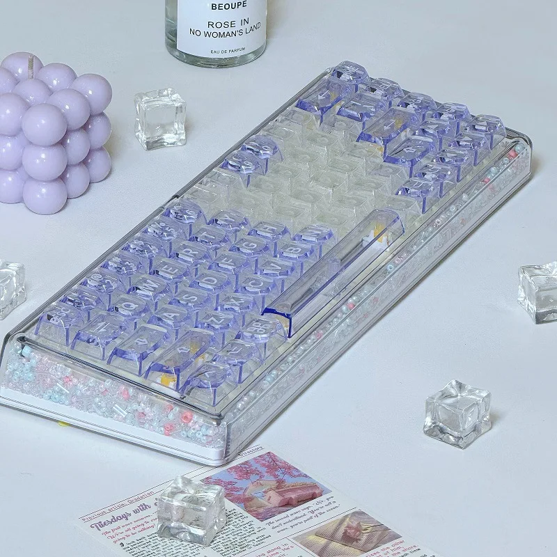 Love keycap transparent white boxed PC material engraved mechanical keyboard keycap 21 keys