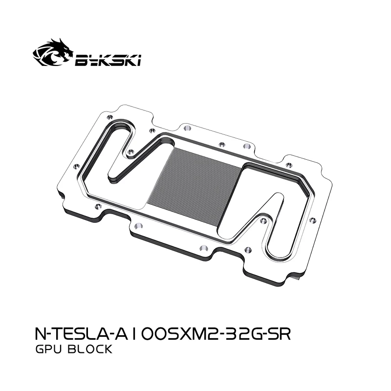 Bykski GPU Water Block for NVIDIA V100 NVLink Video Card Cooled Radiator / N-TESLA-A100SXM2-32G-SR
