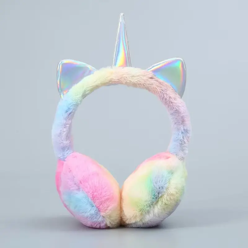 

2-6Y Unicorn Plush Warm Ear Masks - Cute & Adorable Winter Protection, Soft, Hand Wash Only, Stylish Ear Warmers witrthday Party