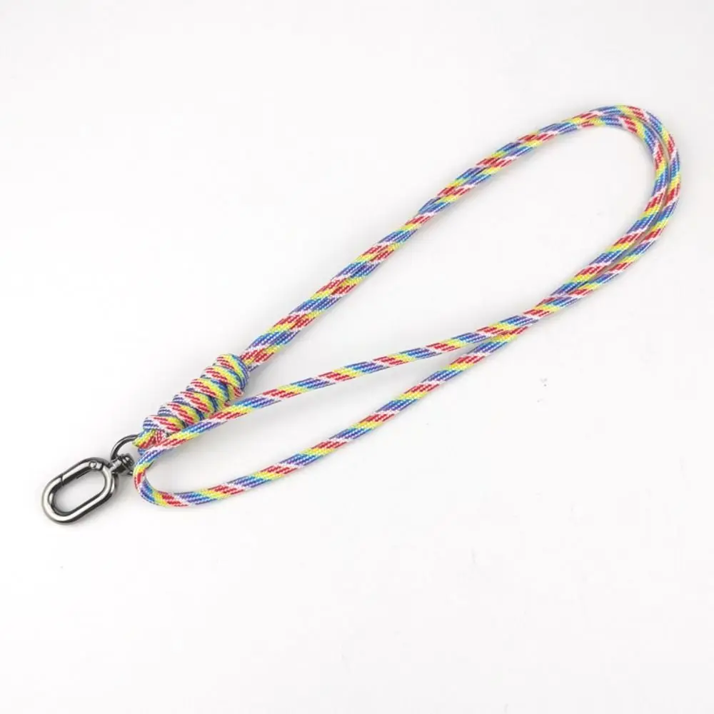 High Strength Paracord Keychain Lanyard High Quality 8 Styles 48cm Emergency Survival Keyring Oval Buckle Outdoor Tool