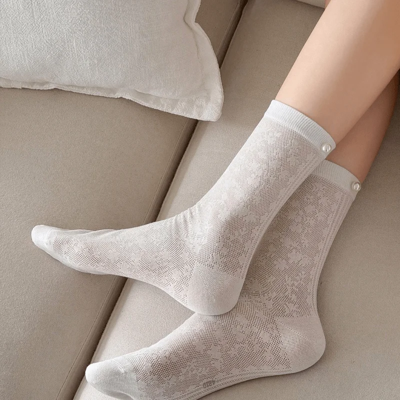 Damen Socken Mode Neue Frühling Sommer Dünne Kurze Socken für Frauen Transparente Kawaii Socken
