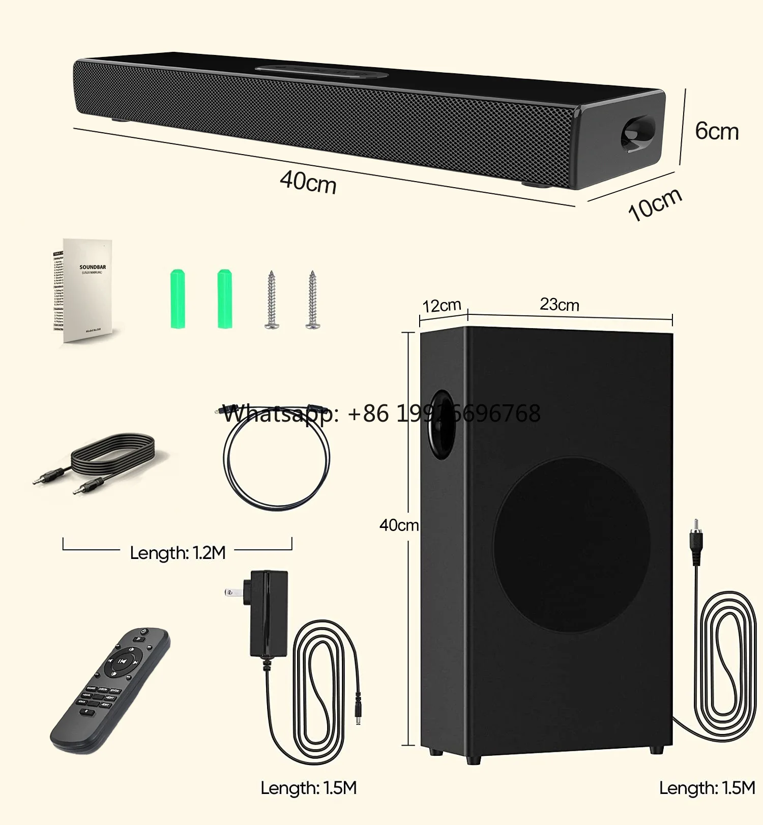 

S22 Echo Wall Subwoofer 80W High-power Blue Tooth Soundbar Speaker Game Computer Desktop Home Theater K Song Audio Fiber U Disk