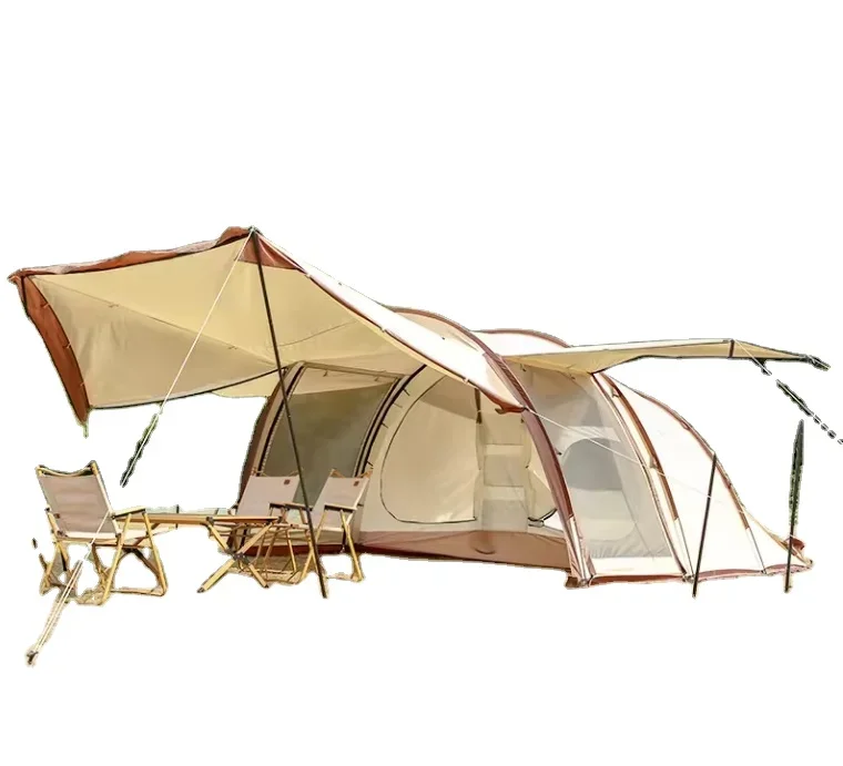 

Waterproof Oversize Camping Tent Tunnel Outdoor Tent 4 People