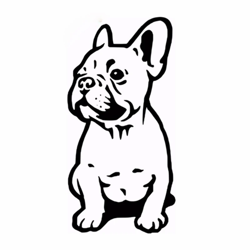 

LYKX French Bulldog Wall Car Sticker Bumper Automobiles Motorcycles Exterior Accessories Vinyl Decals for Bmw Audi Ford Kia