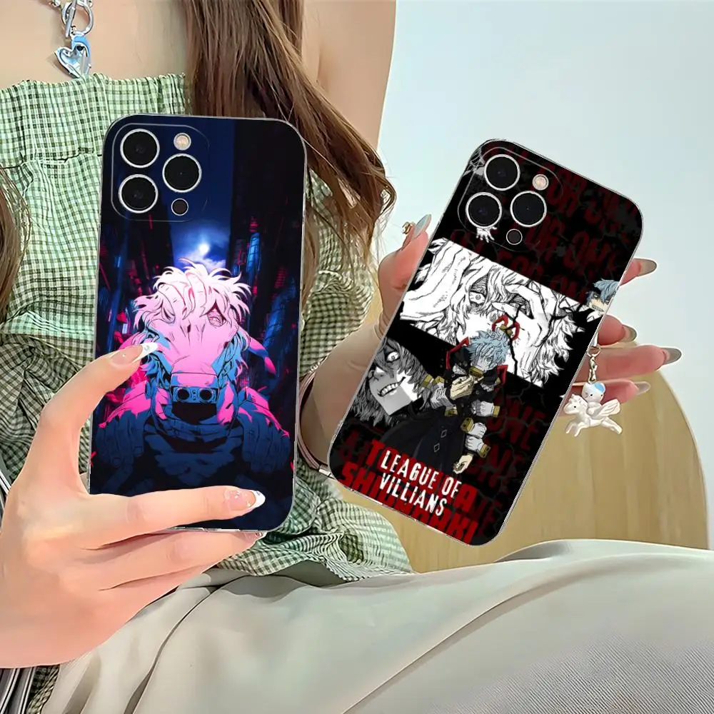 

Hero Academia Tomura Shigaraki Phone Case for iPhone 16 15 14 13 12 11 X XR XS 8 6 Pro Max Plus Mini Clear Colour Protective