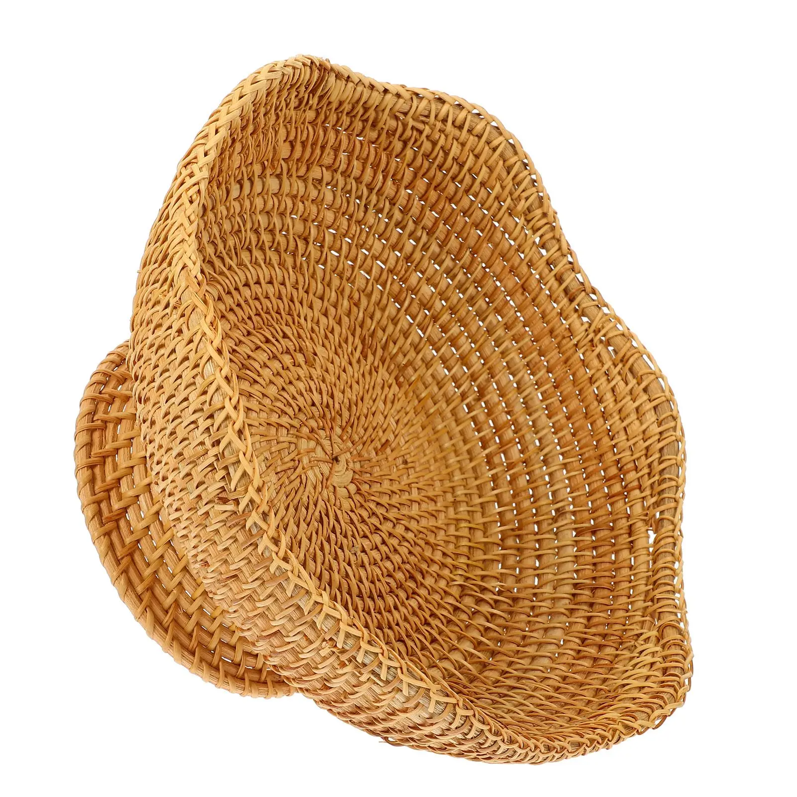 

Storage Basket Rattan Fruit Plate Decorative for Keys Small Baskets Organizing Potato Bowl Entryway Table