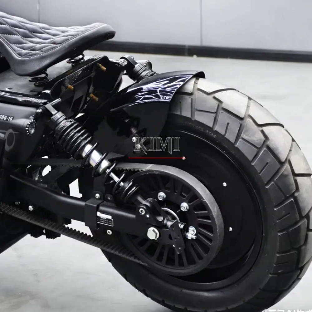 

Motorcycle Modification Bobber Short Tail Rear Mudguard Side License Plate Bracket For BENDA Chinchilla 450 Chinchilla 500