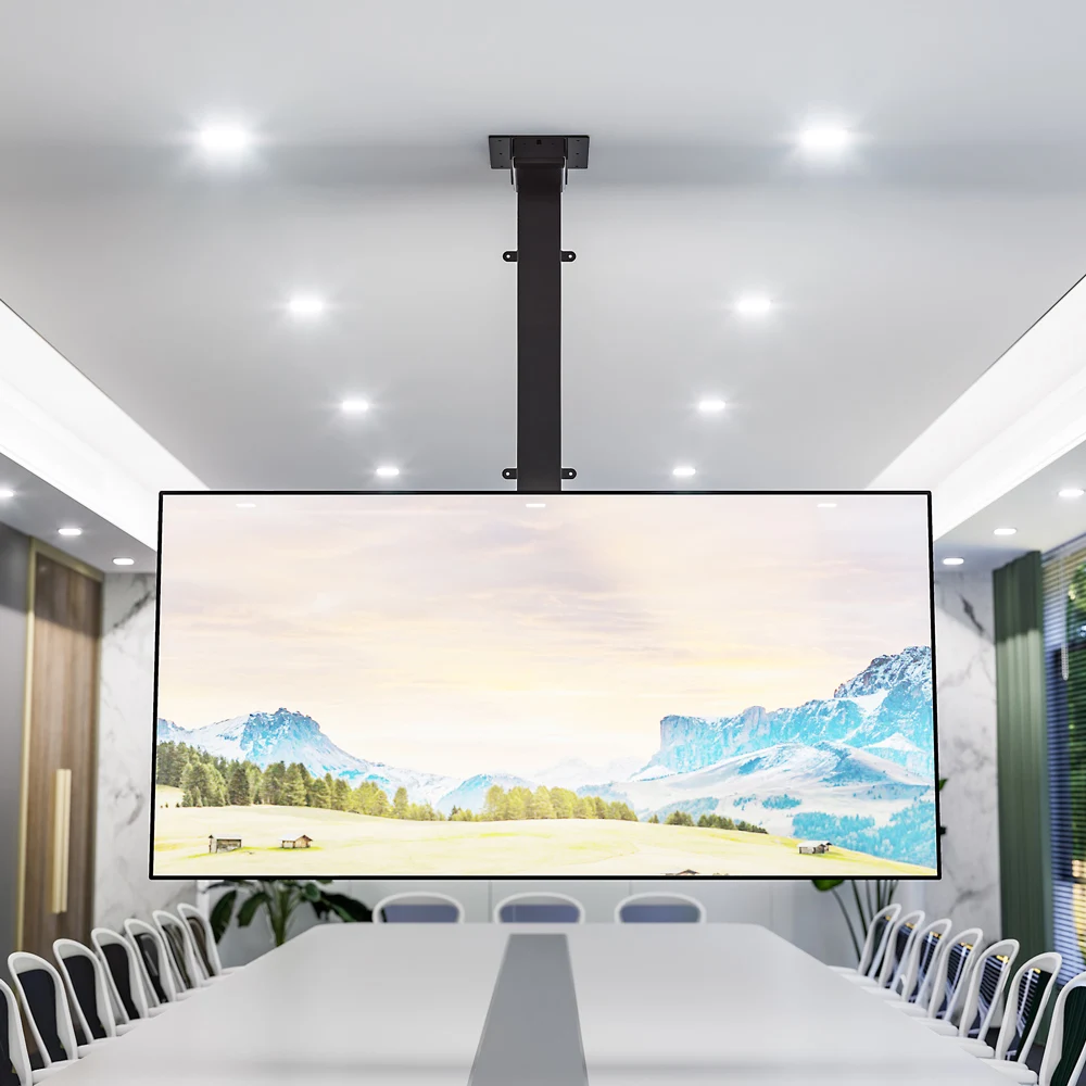 電動式天井テレビマウントリモコン付きドロップダウンテレビリフト天井テレビマウントブラケット電動