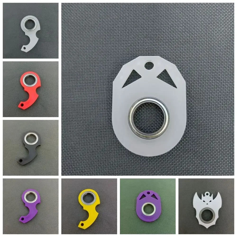 Relieve Boredom Keychain Fidget Spinner Anti-Anxiety Noctilucent Fingertip Rotation Keychain Light Trendy Portable