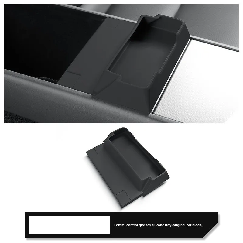Odpowiedni do Tesla Model Y Juniper organizer na okulary do centralnego panelu sterowania, tacka, schowek w podłokietniku, akcesoria do przechowywania.