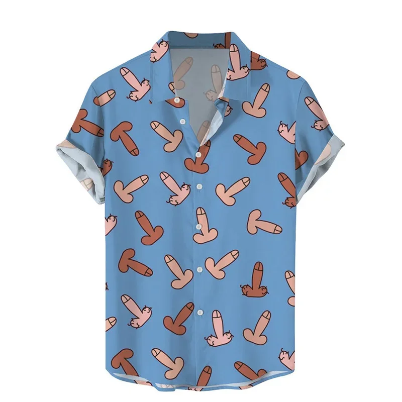 

Harajuku Summer New 3D Printing Hentai Styles Shirts Color Patterns Graphic Short Men Fashion Cool Clothes Blouses