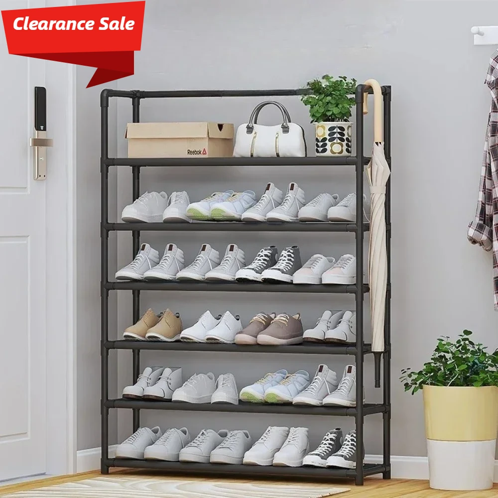 Multi Layers Simple Storage Rack Capacity Shoerack Racks Multi-Layer Simple Shoes Organizer Large Space Saving Storage Solution