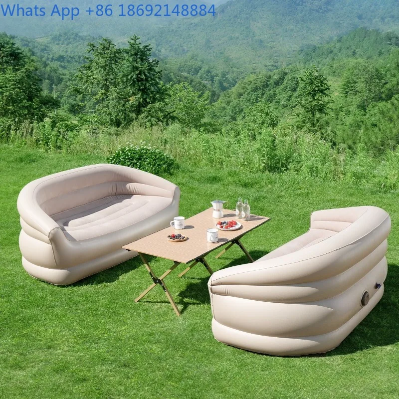 

Надувной диван, музыкальный фестиваль, незаменимый артефакт, автоматический открытый кемпинг, ленивый двойной надувной матрас, портативный