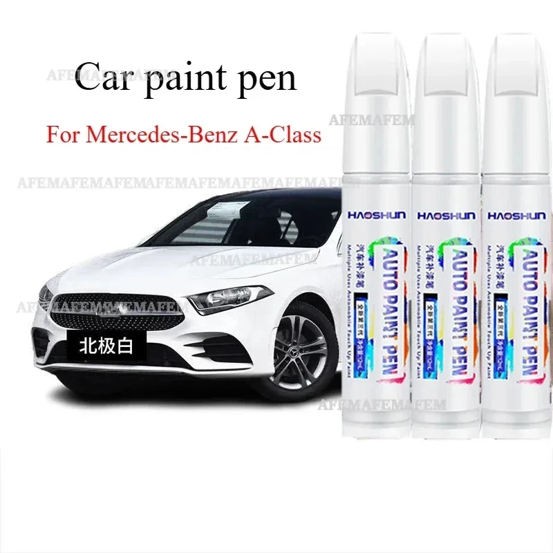 Lápiz de Pintura para Automóviles Mercedes-Benz Clase A, Color Blanco Ártico, Azul Estrellado, Lápiz para Reparar Arañazos de Pintura, Color Negro Cósmico