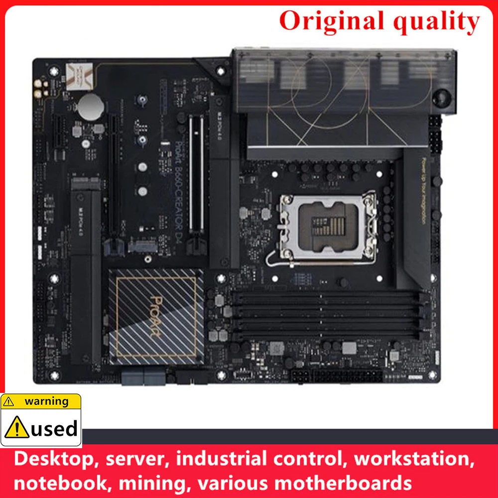 Used For ProArt B660-CREATOR D4 Motherboards LGA 1700 DDR4 128GB ATX For Intel B660 Desktop Mainboard M.2 NVME SATA III USB3.0