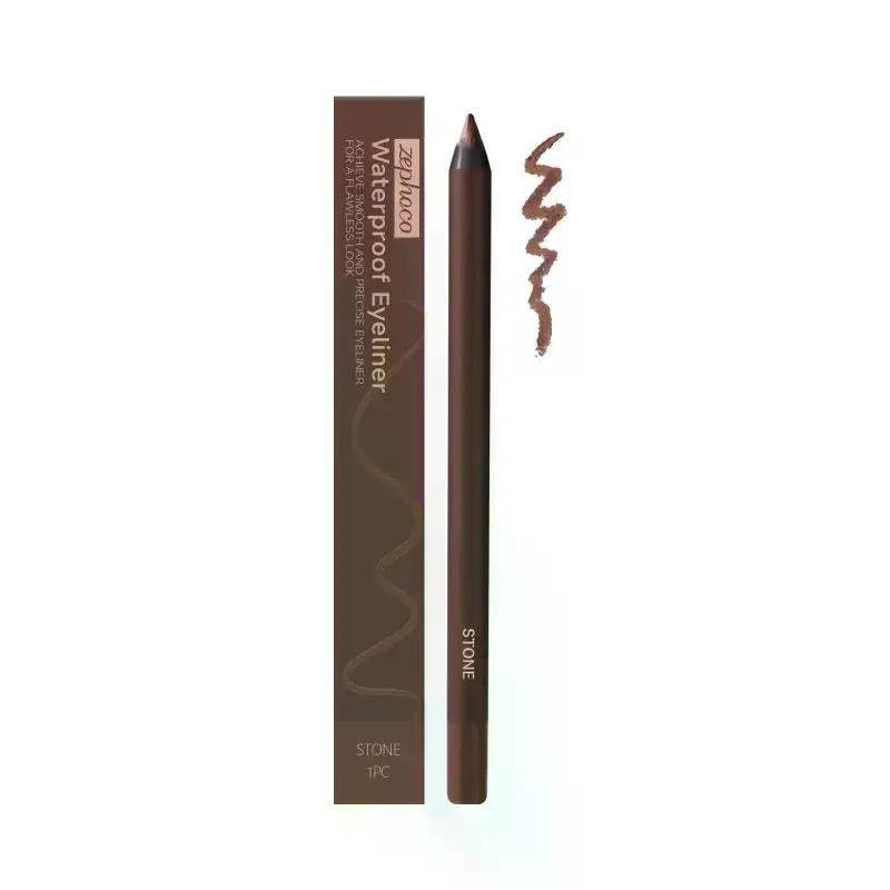 Waterproof Eyeliner Pen Colorfast Long Lasting Anti Smudge Quick Drying Sweat Resistant Smooth Portable Eye Liner Pen Eye Makeup