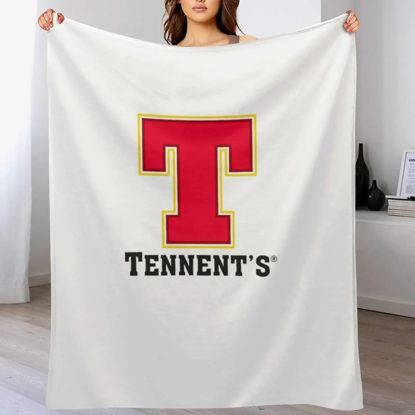 

Tennent Lager Throw Blanket Plaid Bed linens Bed covers cosplay anime Blankets