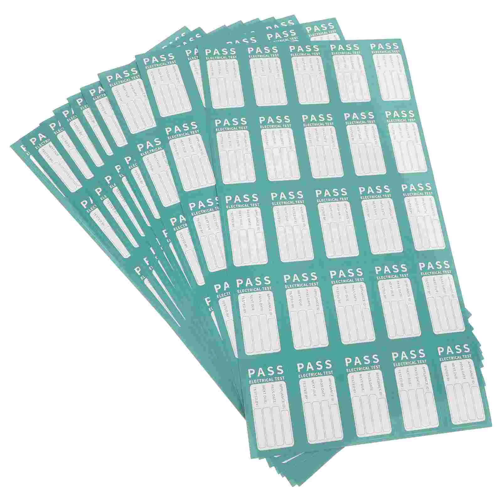 10 Sheets Qualified Label Sticker Colored Status Stickers for Passed Labels Quality Paper Warehouse