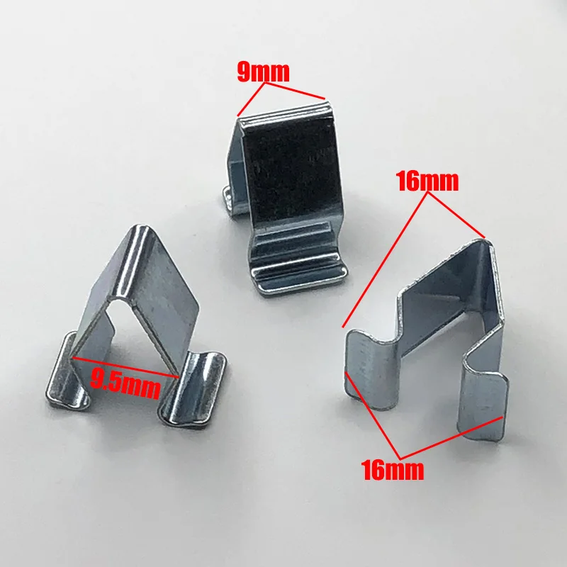 5-50x Sliver Car Door Trim Panel Lining Clips Metal Interior Upholstery Retainer Rivet Auto Fastener Clip for VW Audi Seat Skoda