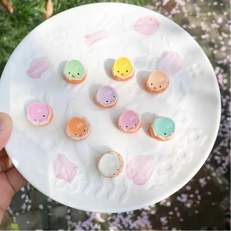 الراتنج مضيئة قشر البيض الفرخ الملونة الحلوى ثلاثية الأبعاد سجل القصاصات لتقوم بها بنفسك جراب هاتف كريم هلام اكسسوارات ديكور المنزل الحرف