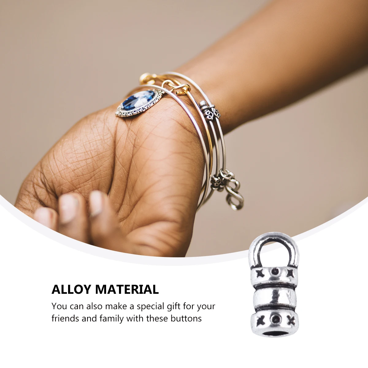 

Bucket Necklace Accessories DIY Buckle Bracelet Connection Clasp Jewelry Making Alloy Strap