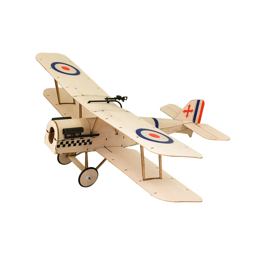 DW Hobby RC Airplane Ultra-Micro Balsawood Aircraft Light Laser-cut Airplane SE5A Aeromodelling Kit Wooden Plane K04