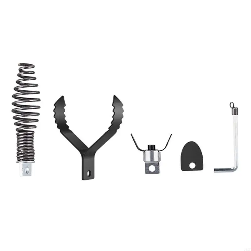 5Pieces Tipe Limping Tool Dren Snakes Ancontamento broca para remoção efetiva graxas e raiz sistemas drenagem Y4QC