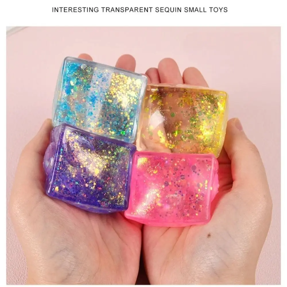 جديد ملون مقلد التوفو ضغط لعبة اسفنجي آيس كيوب المالتوز ضغط كتلة ضوء قطبي انتعاش بطيء لعبة الضغط